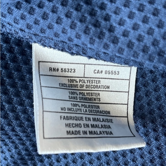 Nike Blue Zip Up Sweater - Picture 3 of 4